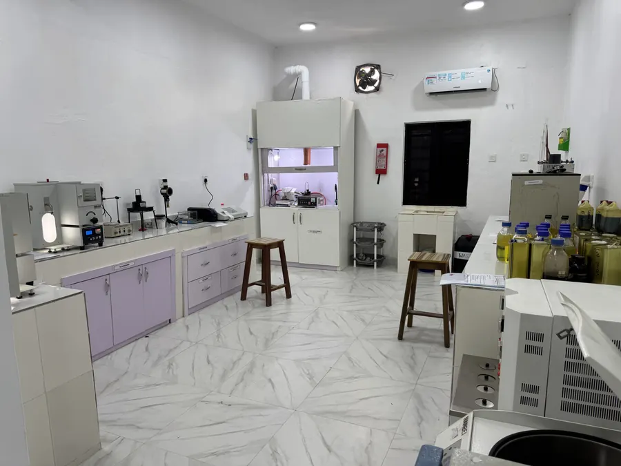 Jacio Environmental laboratory interior with analytical instruments and fume hood
